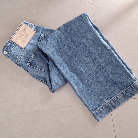 Rag & Bone Wide Leg Crop Jeans - Picture 3 of 12